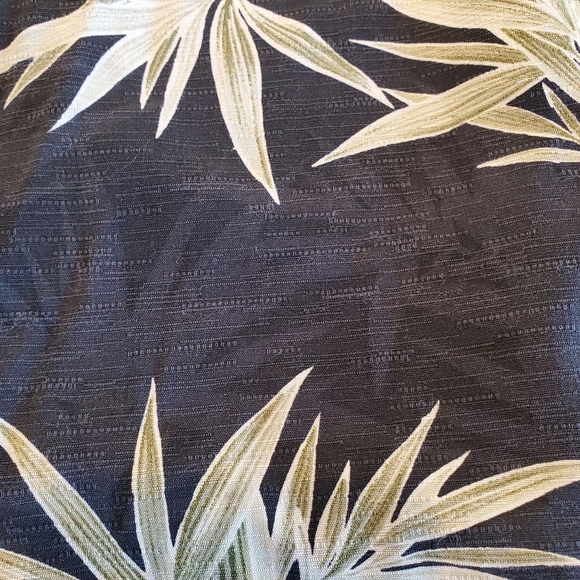 Jamaica Jaxx Men's Shirt Silk Hawaiian Short Sleeve Button Palm Trees Black XL - Picture 5 of 14